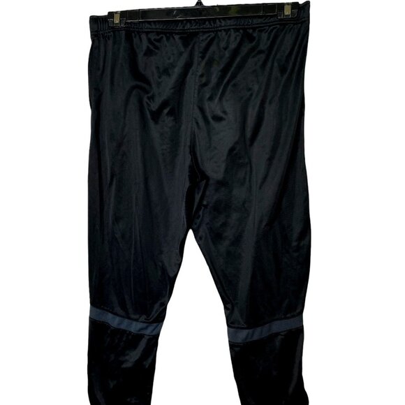 Avia Black Polyester Athletic Pants XL With Reflective Trim Athleisure Sporty - Picture 1 of 10